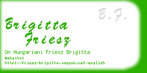 brigitta friesz business card